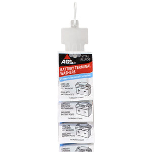 Battery Terminal Washers Clip Strip - 2 Strips, 12 Pouches Each