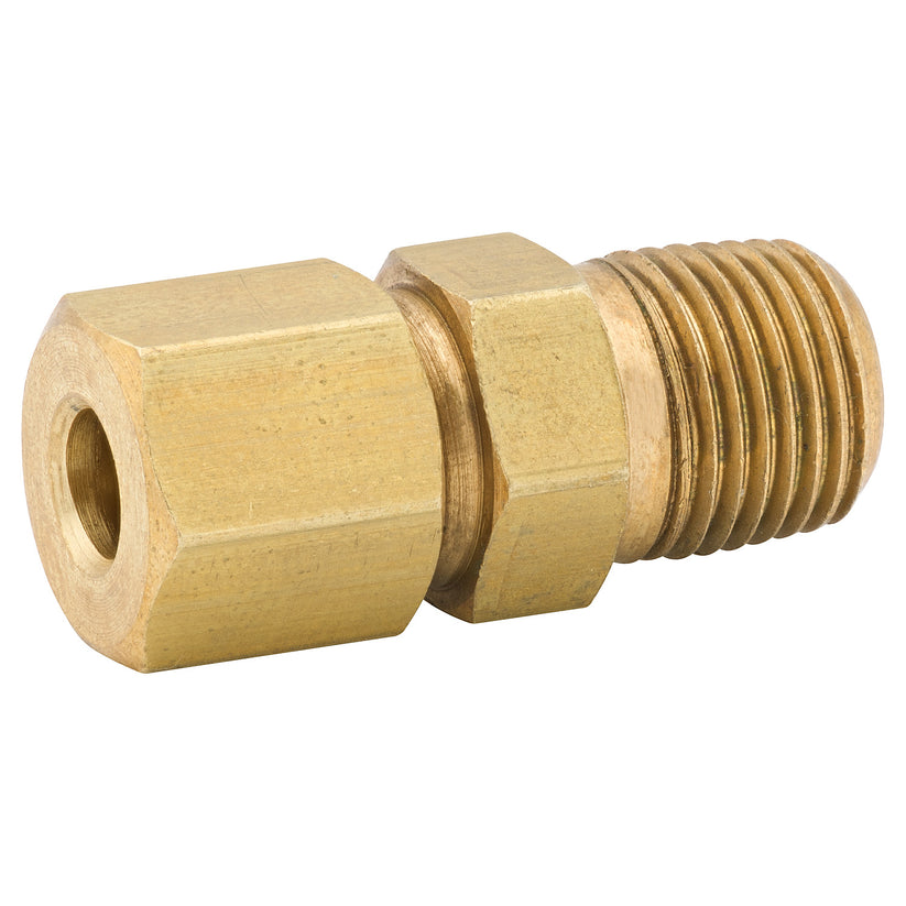 3/16 M(1/8 NPTM) Brass Connector Compression, Bag of 1 – AGS