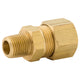 Connector Compression, Brass, 3/8" (1/8 NPTM), Bag of 1