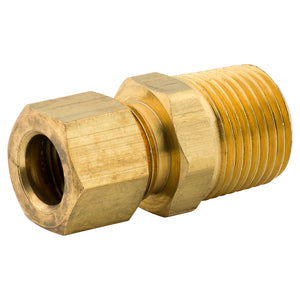 Connector Compression, Brass, 3/8" (3/8 NPTM), Bag of 1