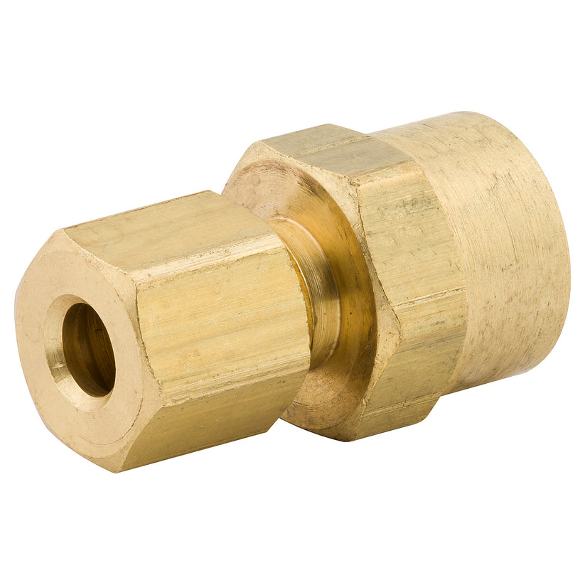 Compression Fitting, Adapter, Lead-Free Brass, 3/16 Compression x