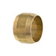 Sleeve Compression, Brass, 1/2", Bag of 5