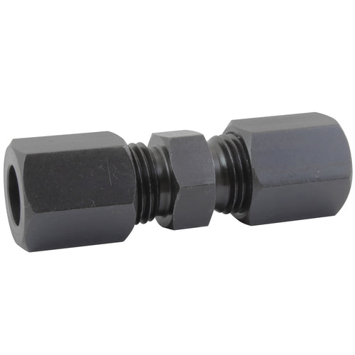Union Compression, High Pressure, Black Oxide Coated Steel, 10mm, Card of 1