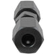 Union Compression, High Pressure, Black Oxide Coated Steel, 3/16"