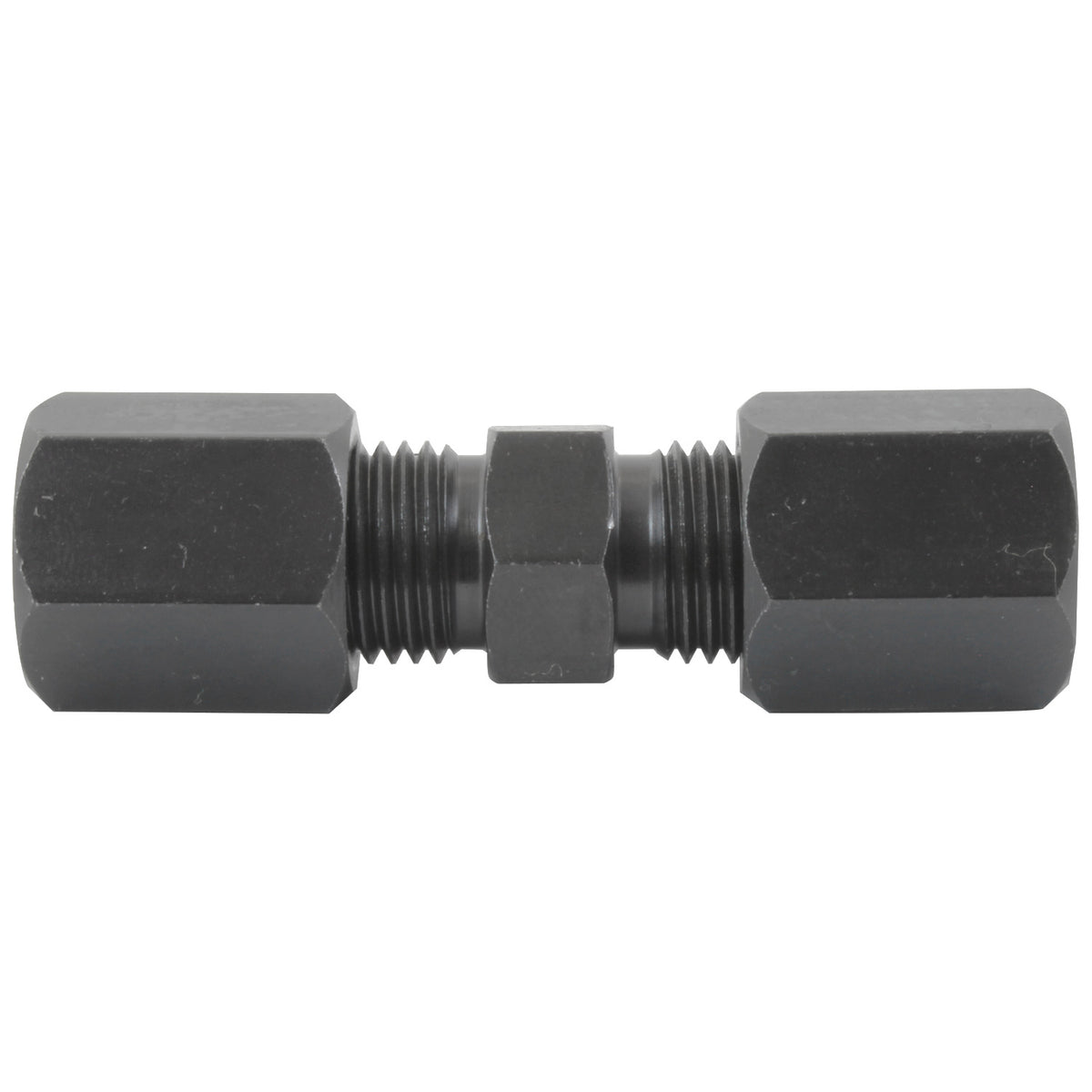 Union Compression, High Pressure, Black Oxide Coated Steel, 5/16, Card of 1