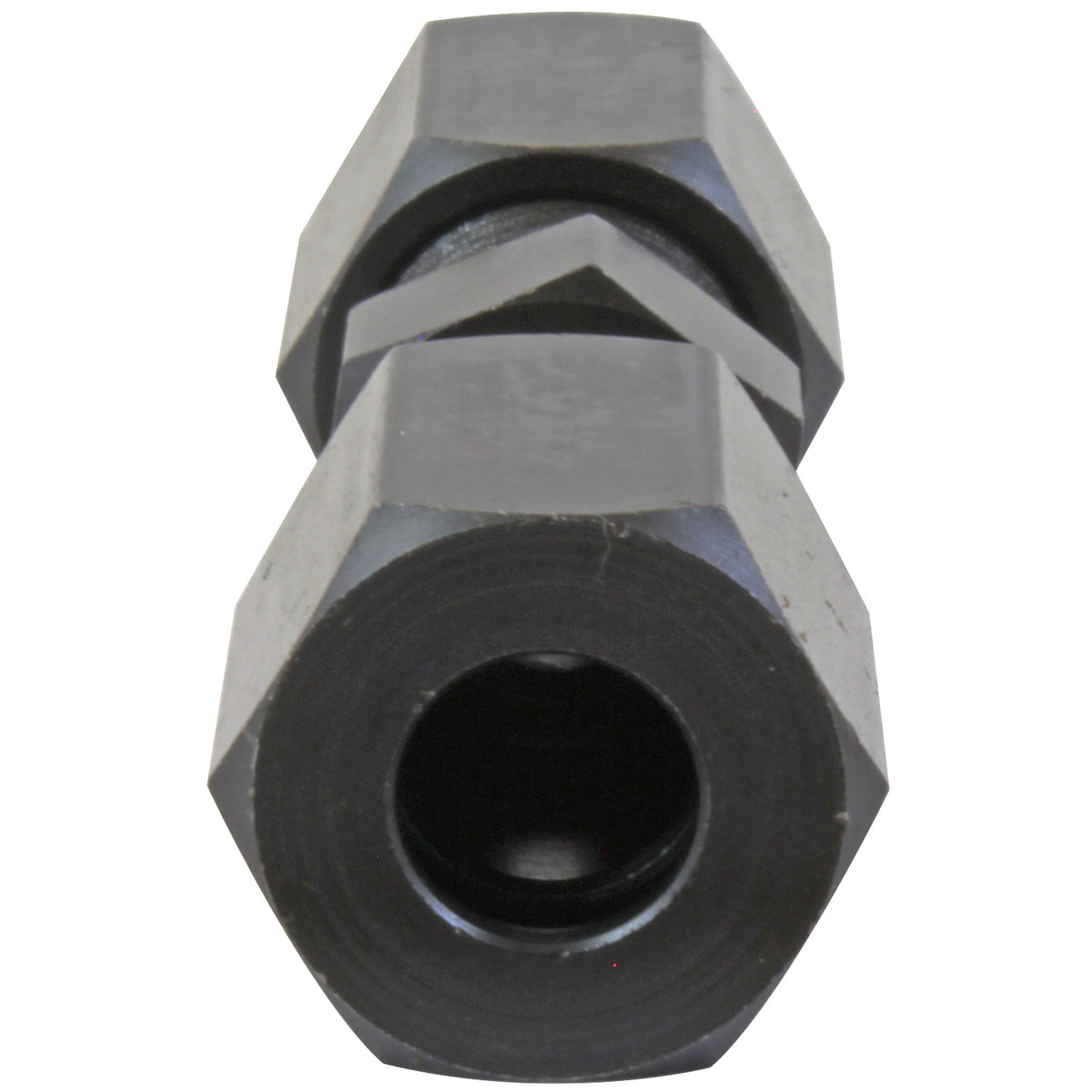 Union Compression, High Pressure, Black Oxide Coated Steel, 5/16, Card of 1