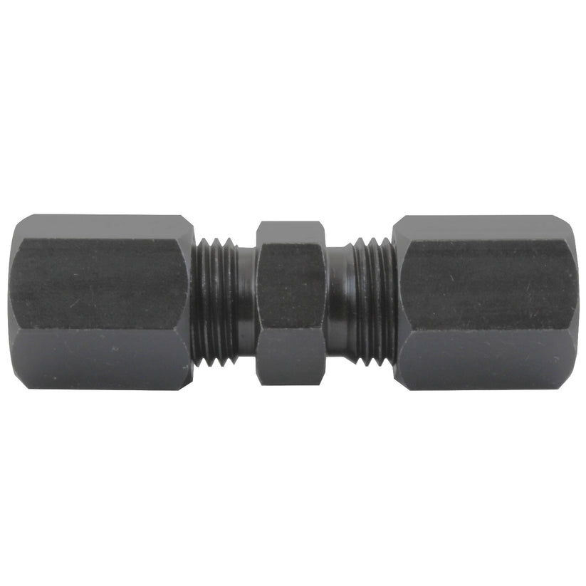 Union Compression, High Pressure, Black Oxide Coated Steel, 3/8", Card of 1