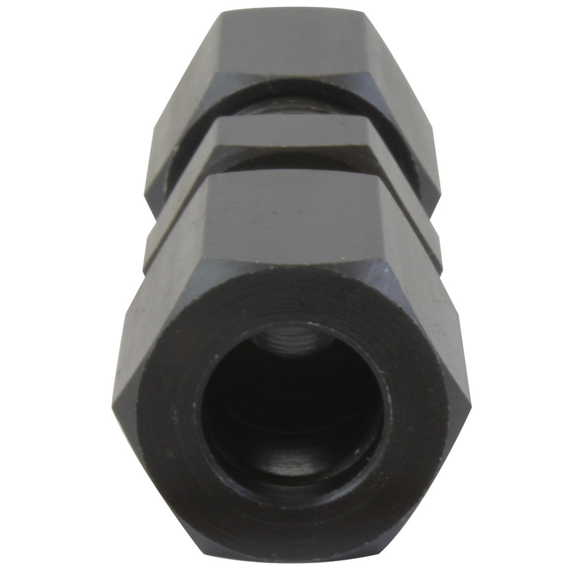 Union Compression, High Pressure, Black Oxide Coated Steel, 3/8", Card of 1