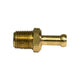 Brass Rigid Male Hose Clamp, 3/16" Hose, Male (1/8-27 NPT)