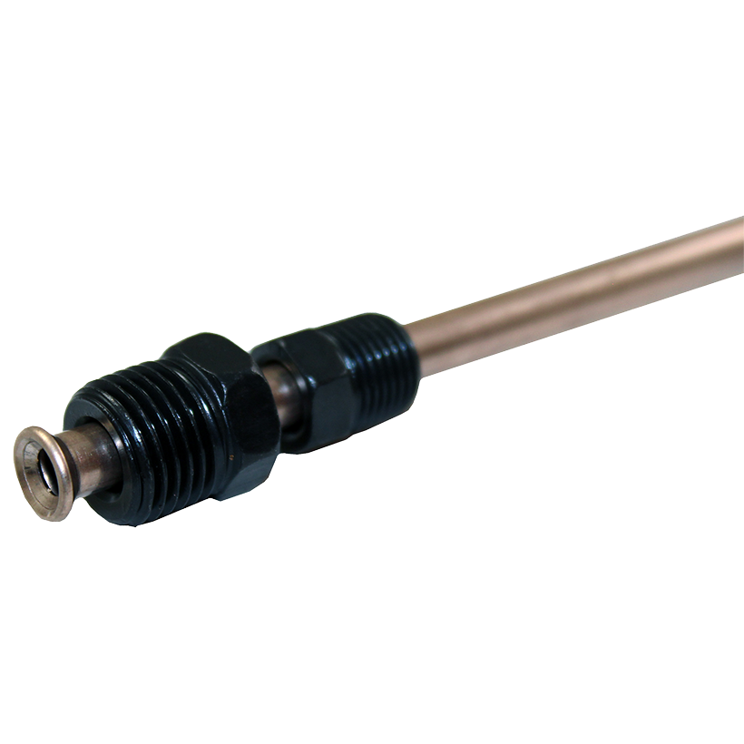 NiCopp Brake Line Adapter, 1/4 x 8 (7/16-24 Inverted)(9/16-18 Inverted)