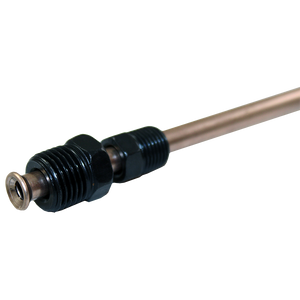 NiCopp Brake Line Adapter, 1/4 x 8 (7/16-24 Inverted)(9/16-18 Inverted)
