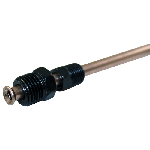 NiCopp Brake Line Adapter, 1/4 x 8 (7/16-24 Inverted)(9/16-18 Inverted)