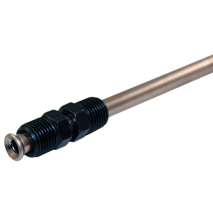 NiCopp Brake Line Adapter, 1/4 x 8 (7/16-24 Inverted)(7/16-24 Inverted)