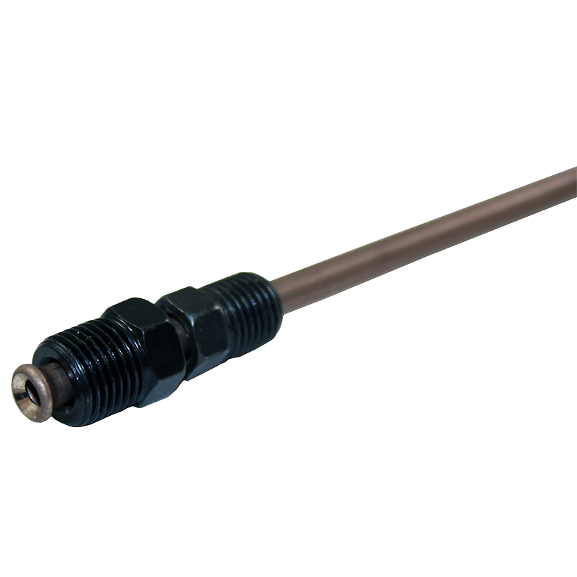 NiCopp Brake Line Adapter, 3/16" x 8" (3/8-24 Inverted)(7/16-24 Inverted)