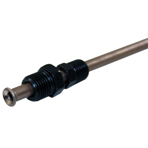 NiCopp Brake Line Adapter, 1/4" x 8" (7/16-24 Inverted)(1/2-20 Inverted)