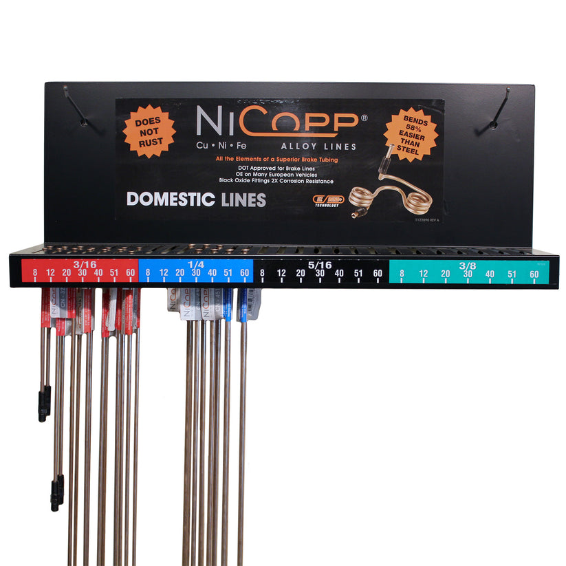 NiCopp Wall Display for Domestic Lines with Installer Assortment
