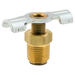 Bib Drain Cock, Brass, 1/8" NPTM, Bag of 1