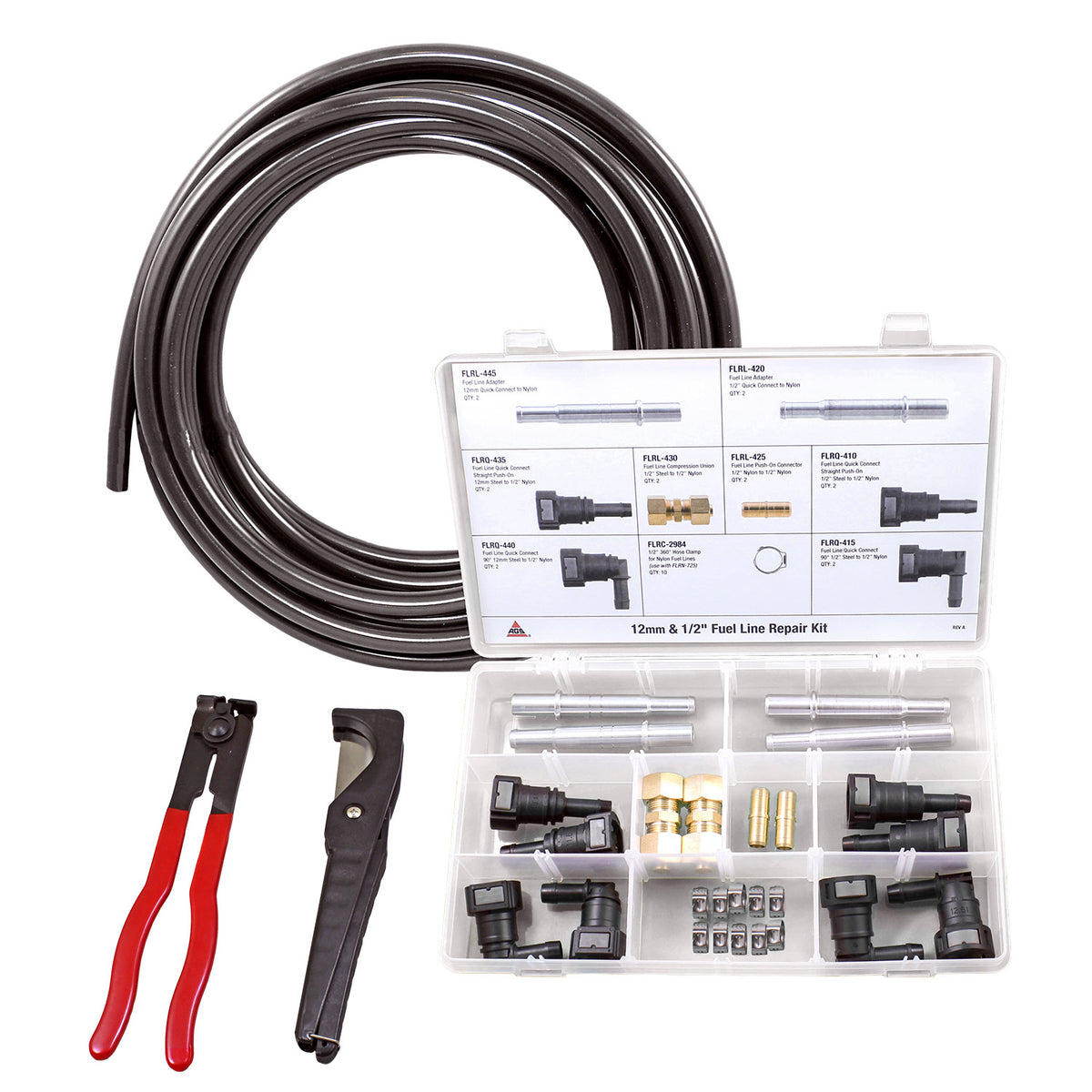 Fuel Line Repair Master Kit – 1/2″ & 12 mm Nylon | FLRK-12 | AGS – AGS ...
