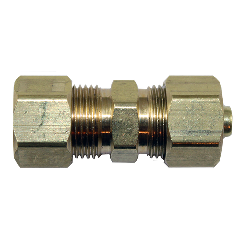Fuel Line Compression Union - 3/8 Steel to 3/8 Nylon