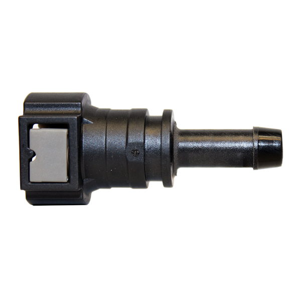 Ags Fuel Line Adapter - 180 Degree 3/8 Steel to 3/8 Nylon - 1 per Bag  FLRL-38180