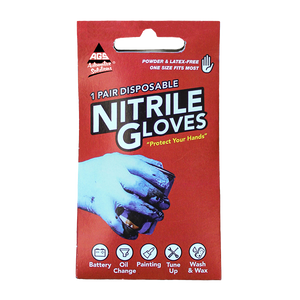 Disposable Nitrile Gloves, 2-pack (500ct case)