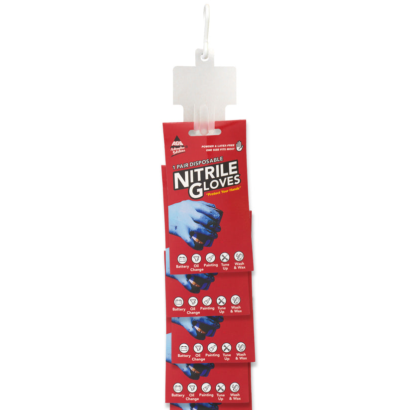 Nitrile Gloves, Clip Strip, 2x12