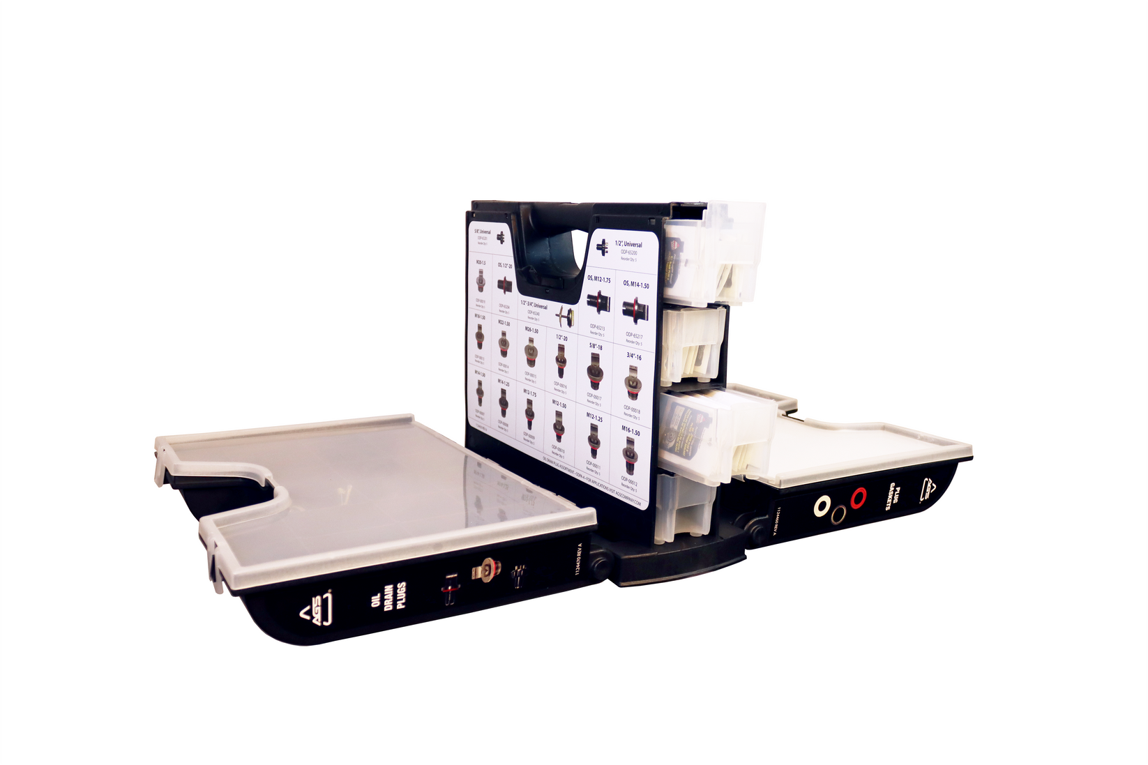 Oil Drain Plug Assortment, 44 Drain Plugs, 145 Gaskets AGS Company