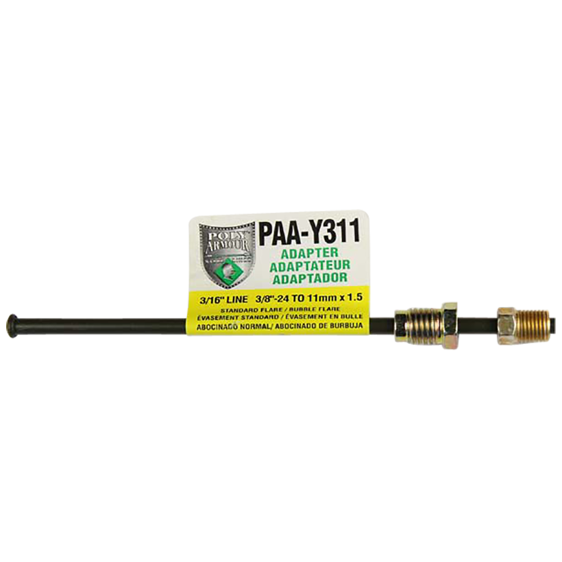 PVF Steel Brake Line Adapter, 3/16