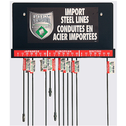 Poly-Armour PVF Steel Wall Display Import Lines (Installer Assortment)