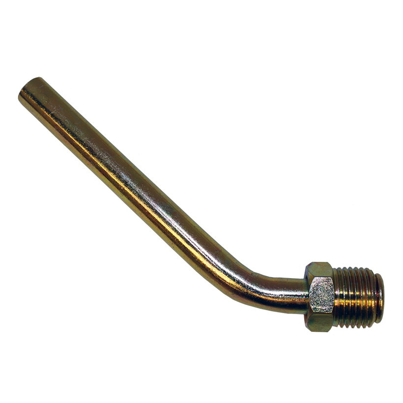 Power Steering Line Adapter 3/8" x 3" 45 Deg 5/818 Inv, 2 per bag