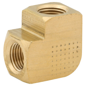 Street Elbow, Brass, 1/8 NPTF, 1/8 NPTF, Bag of 1