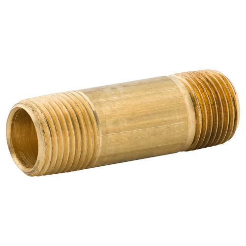 Long Nipple, Brass, 2