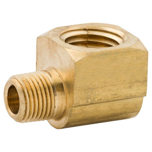 Street Elbow, Brass, 1/8 NPTM, 1/4 NPTF, Bag of 1