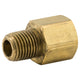 Adapter, Brass, 1/4 NPTM, 1/4 NPTF, Bag of 1