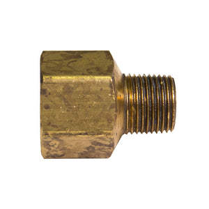 Brass Adapter, Male (3/8-18 NPT), Female (1/2-14 NPT)