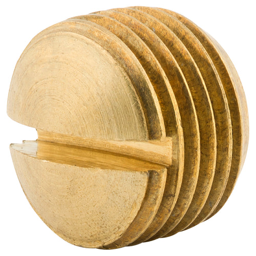 Slotted Plug, 1/8 NPTM, Bag of 1