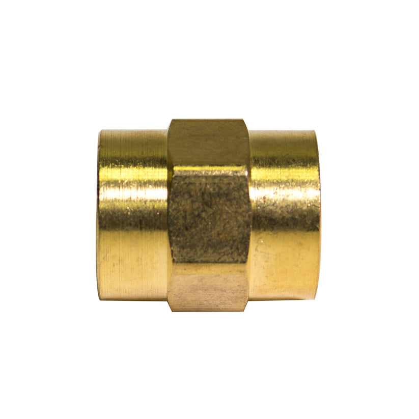 Brass Coupling, Female (1/2-14 NPT)