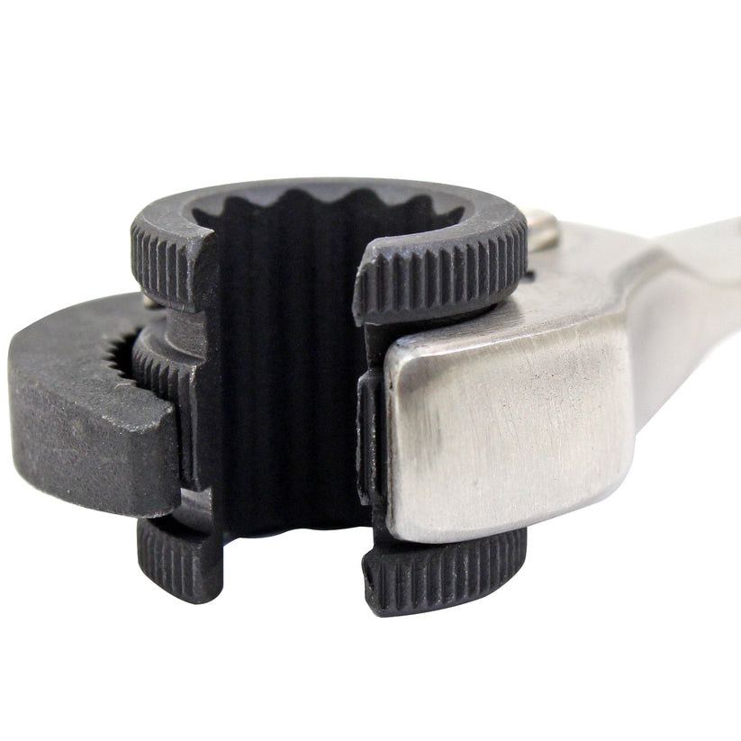 Ratcheting Line Wrench, 7/16"