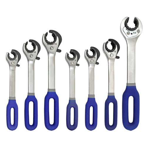 Ratcheting Line Wrench SAE & Metric Kit