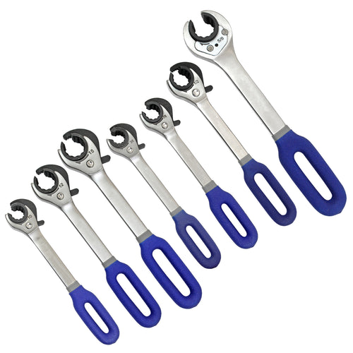 Ratcheting Line Wrench SAE & Metric Kit