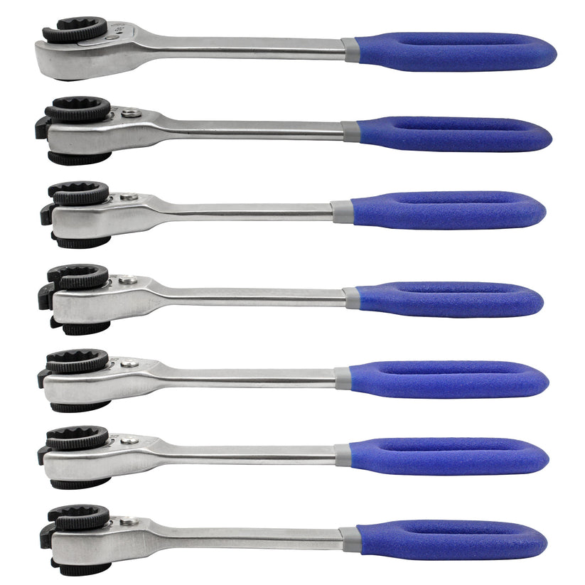 Ratcheting Line Wrench SAE & Metric Kit