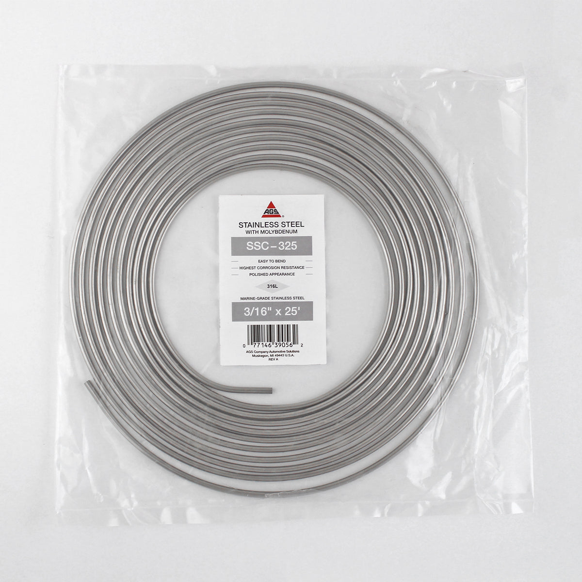 3/16" x 25' Stainless Steel Coil