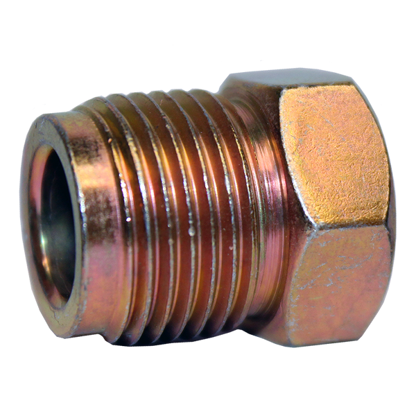 Transmission Line Tube Nut - 3/8 x M18 x 1.5 Bubble Flare | AGS
