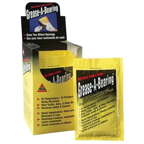Grease-A-Bearing Wheel Bearing Grease - 2.82 oz Pouch, Box of 12