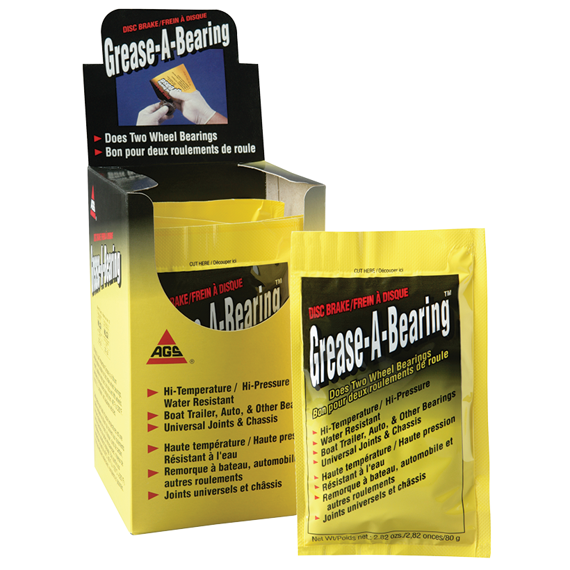 Grease-A-Bearing Wheel Bearing Grease - 2.82 oz Pouch, Box of 12