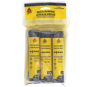 Multi-Purpose Lithium Grease - 3oz Cartridge, 3 Pack