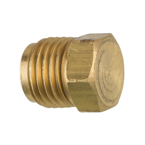 Brass Plug, 5/16" Tube (1/2-20 Inverted)