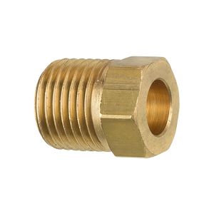 Brass Tube Nut, 1/4 Tube (7/16-24 Inverted)