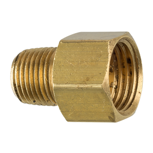 Brass Connector, Female (1/2-20 Inverted), Male (1/8-27 NPT)