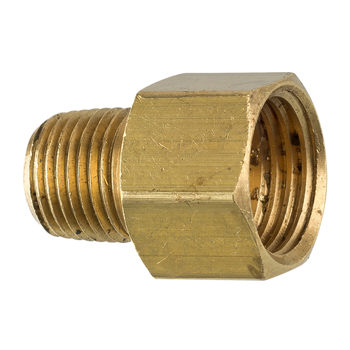 Brass Connector, Female (1/2-20 Inverted), Male (1/8-27 NPT)